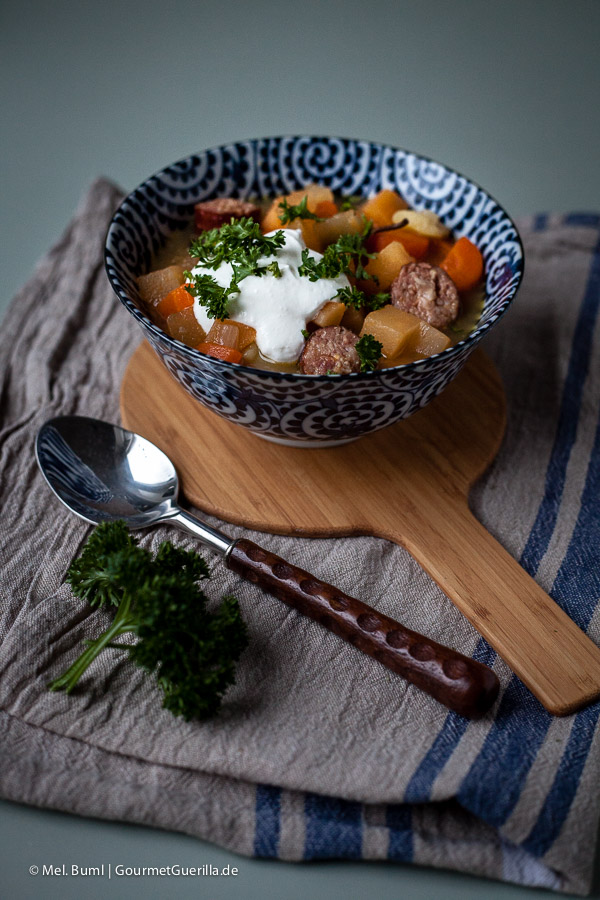 Turnip stew - the perfect winter meal | GourmetGuerilla.com